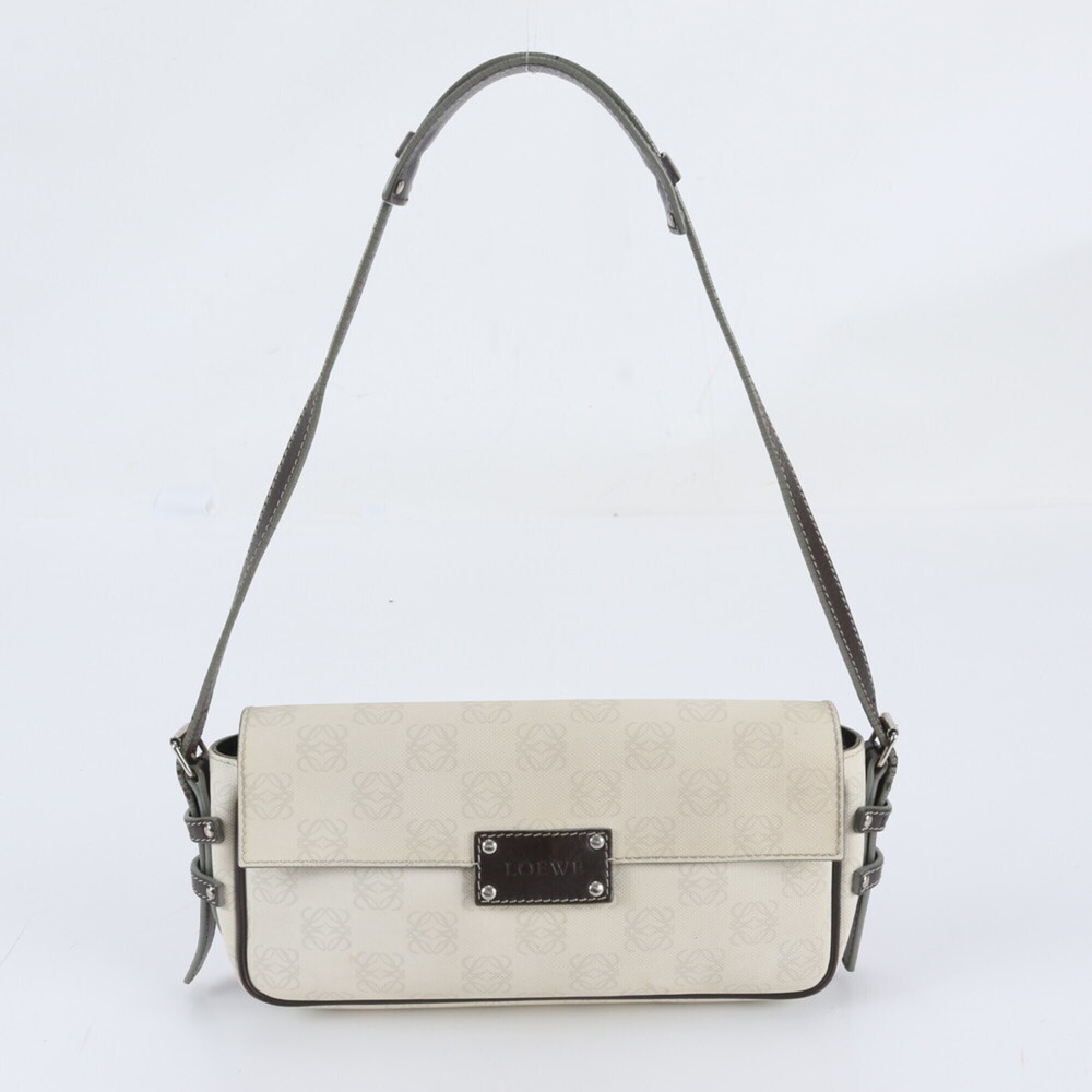Loewe Anagram Repeat Leather Shoulder Bag Handbag - Brand Name Women's